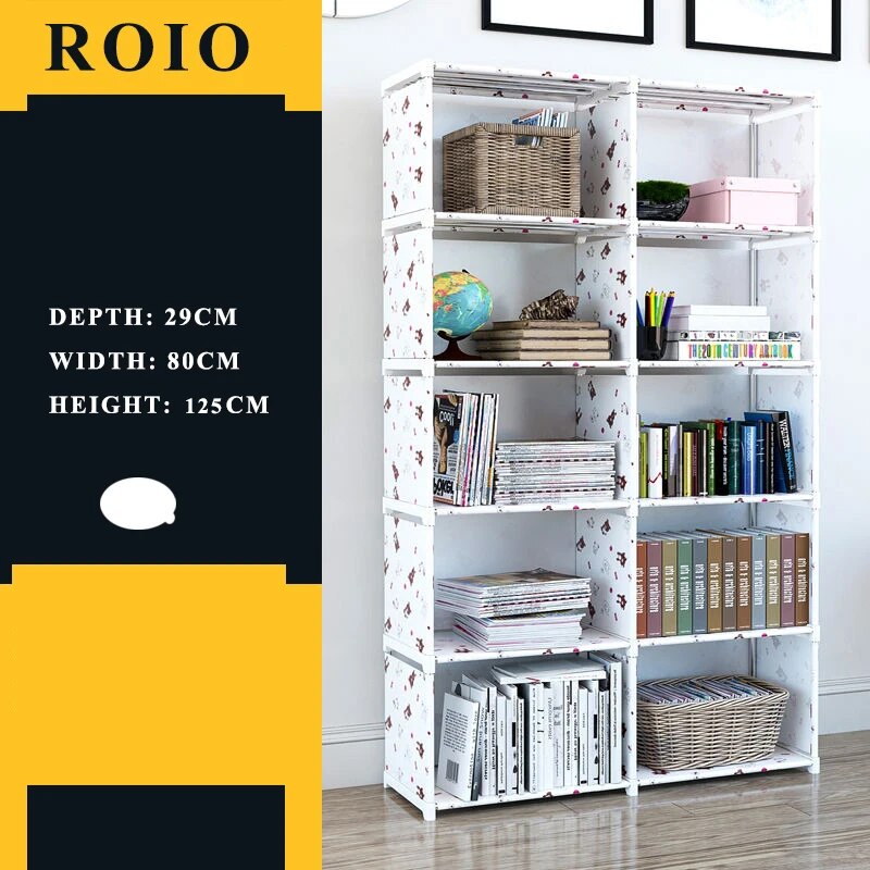 Etagère modulable chambre enfant métal et tissu