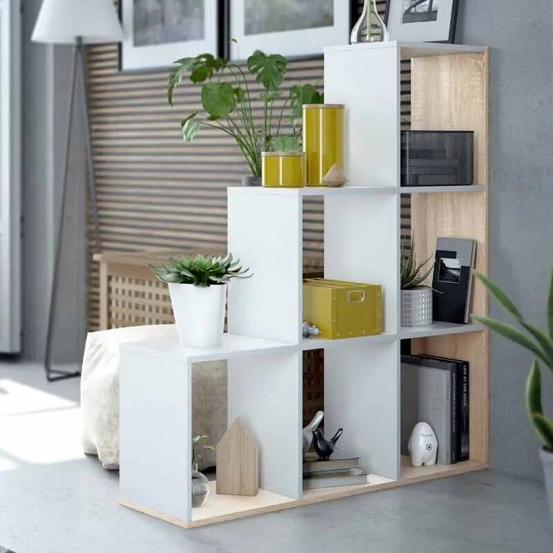 Meuble escalier blanc