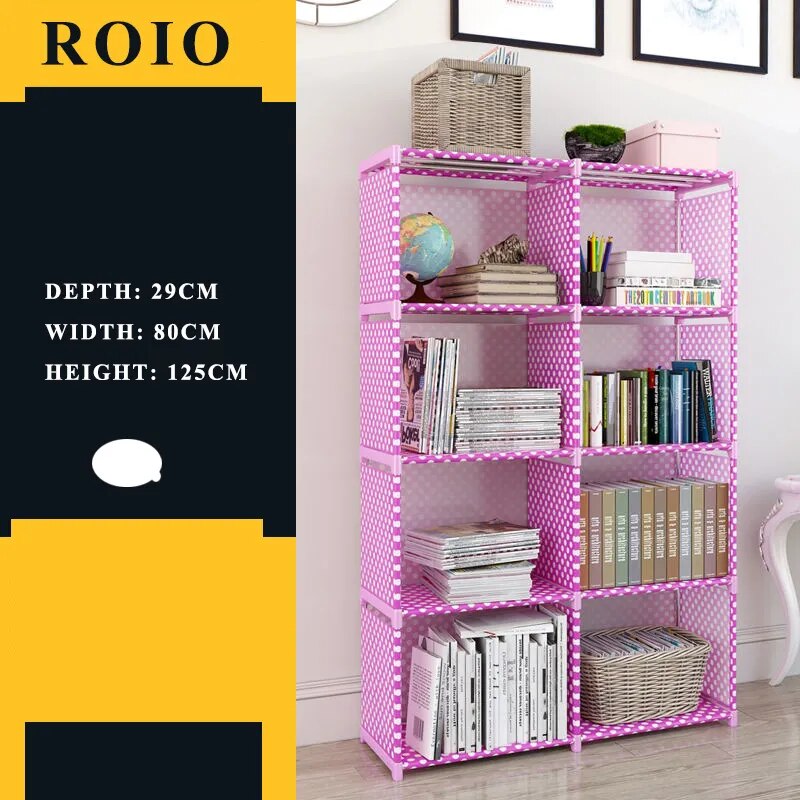 Etagère modulable chambre enfant métal et tissu