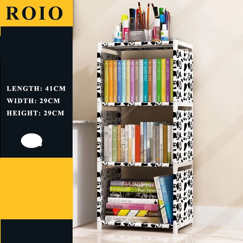 Etagère modulable chambre enfant métal et tissu