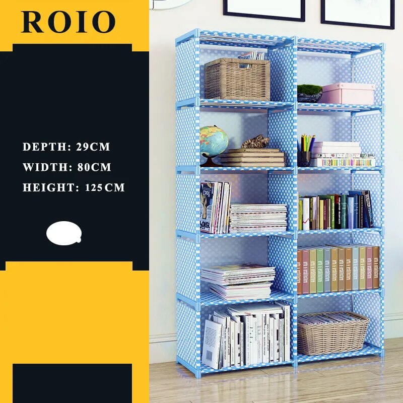 Etagère modulable chambre enfant métal et tissu