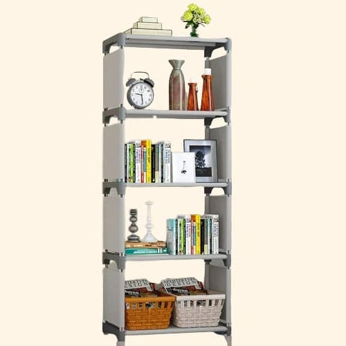 Etagère modulable chambre enfant métal et tissu