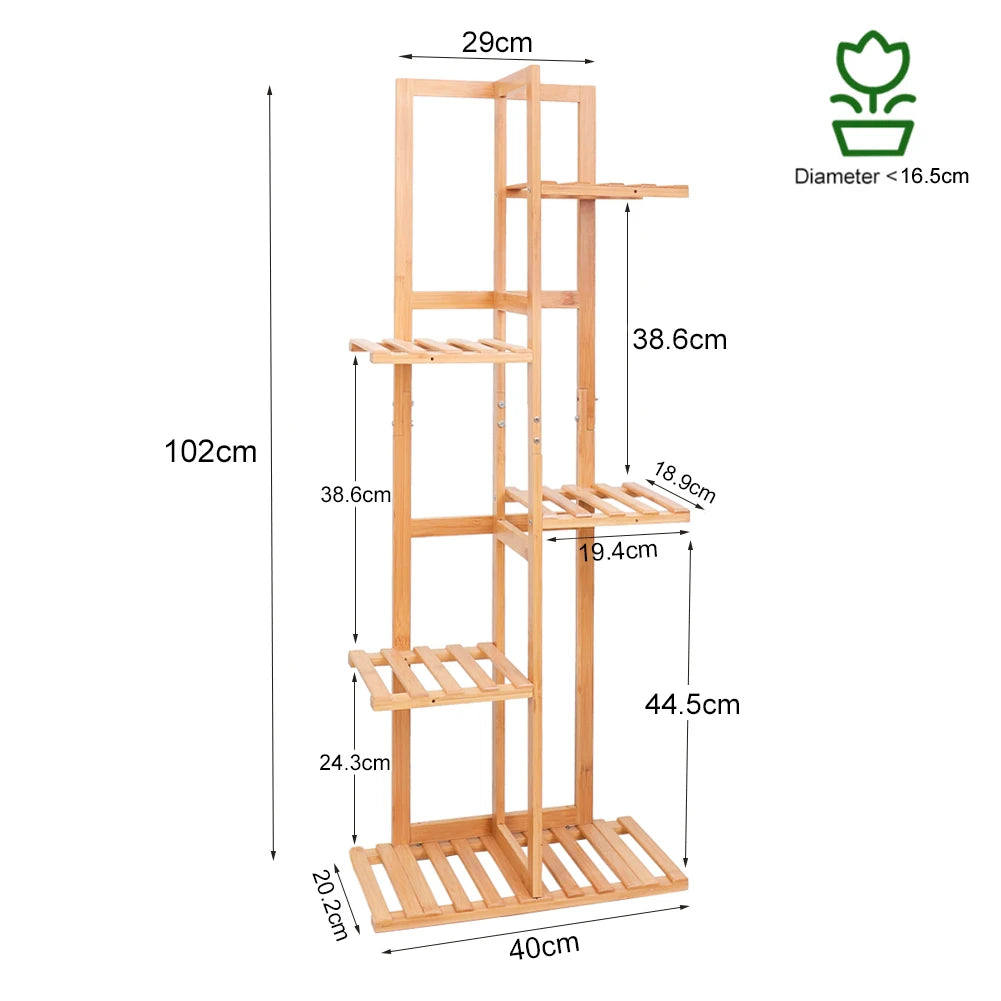 Etagère plante en bois 100cm de hauteur