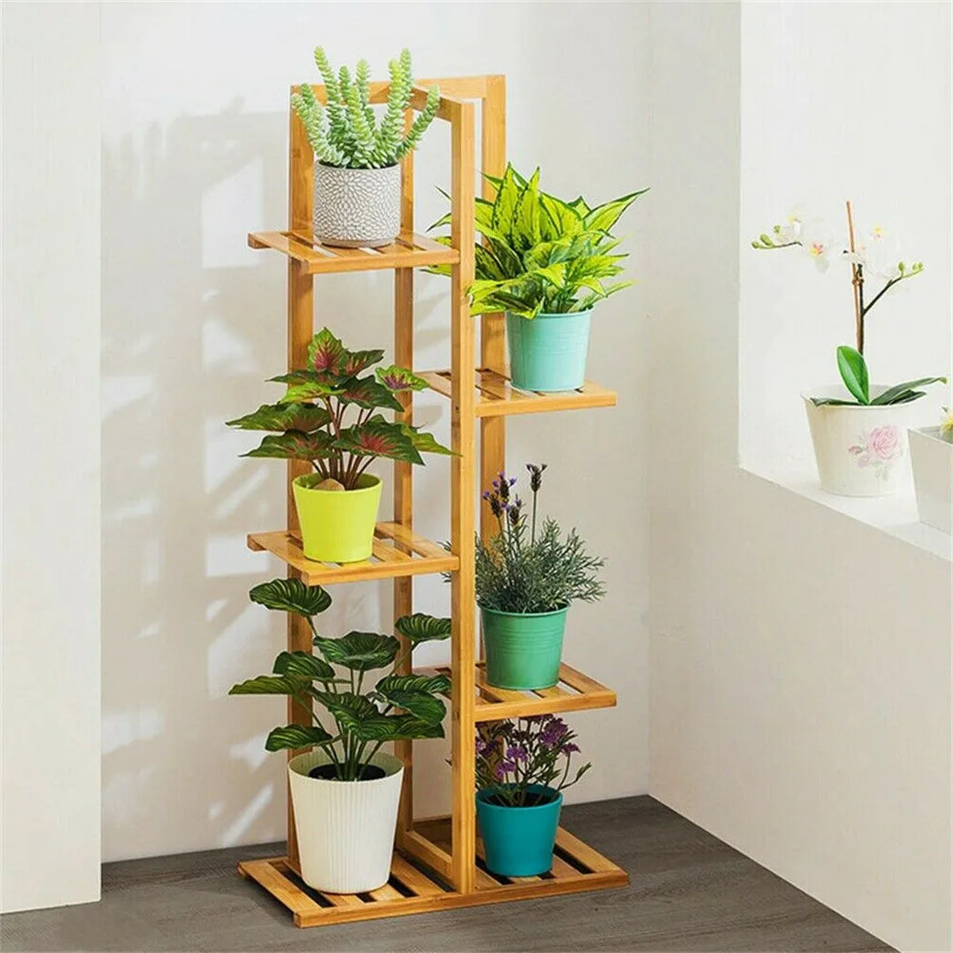 Etagere plante avec planches alternées