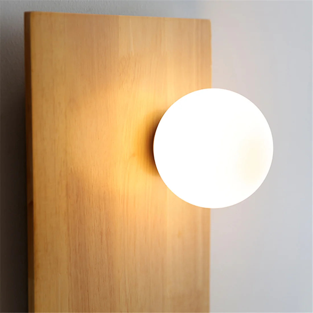 Etagère murale bois a éclairage led intégré