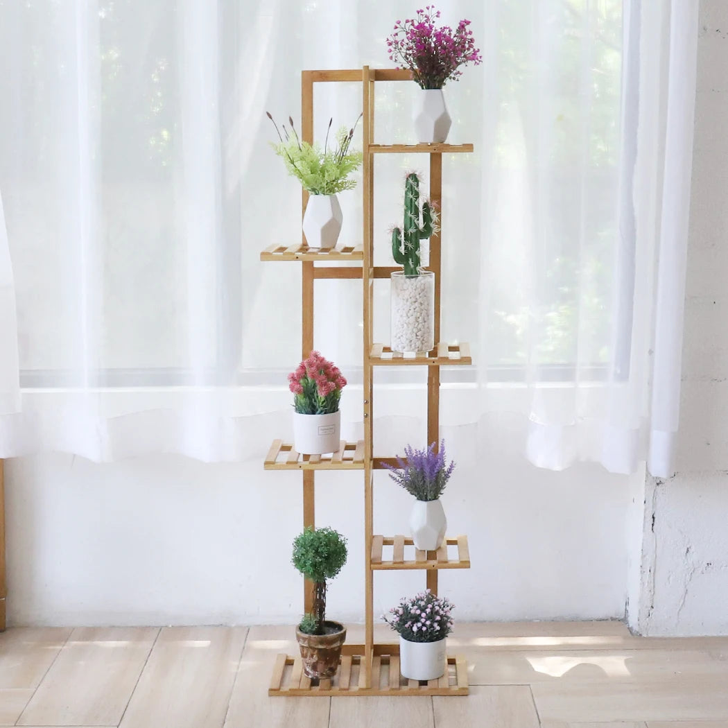 Etagère plante en bois 6 niveaux