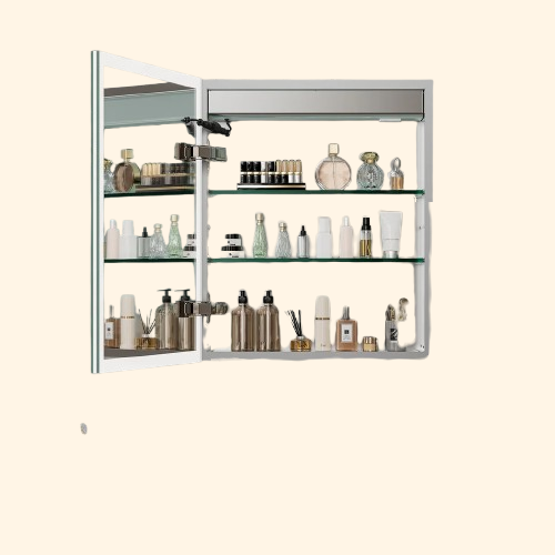 Meuble miroir pour salle de bain 3 niveaux