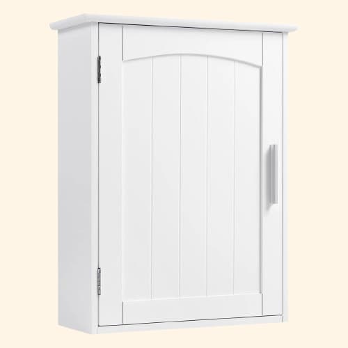 Petite armoire murale blanche à porte