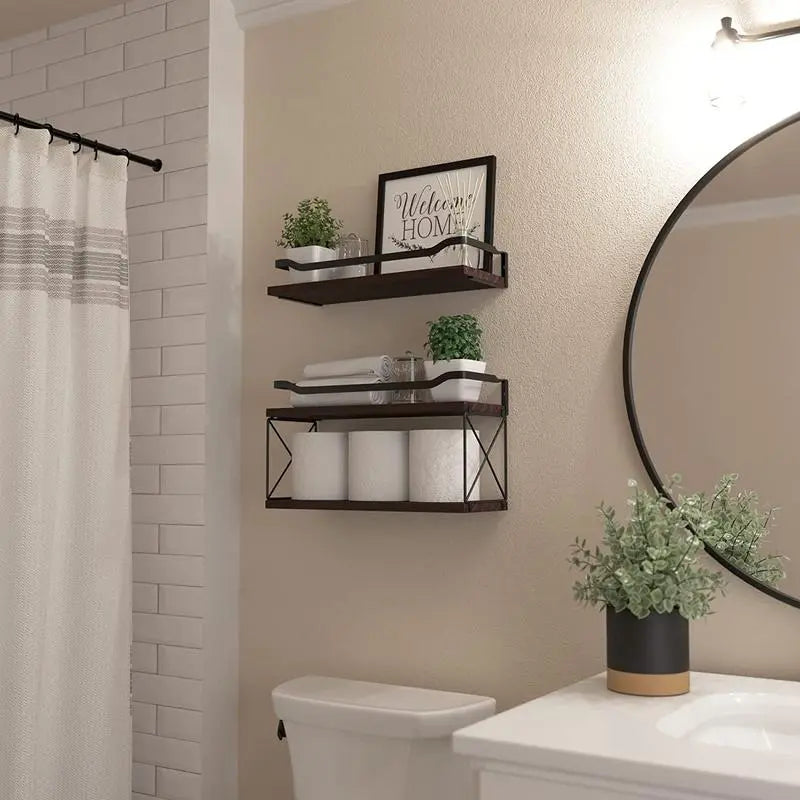 étagère murale rangement wc