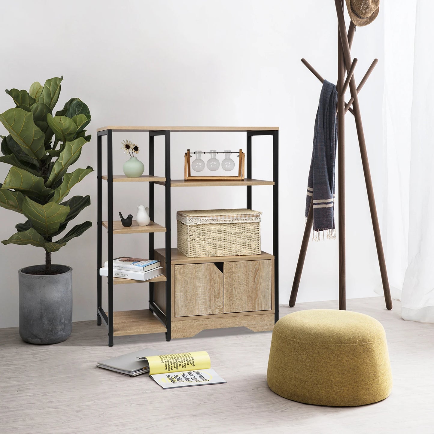 meuble industriel de rangement pour salon