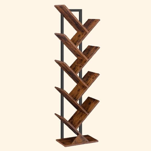 etagere pour livres verticale bois