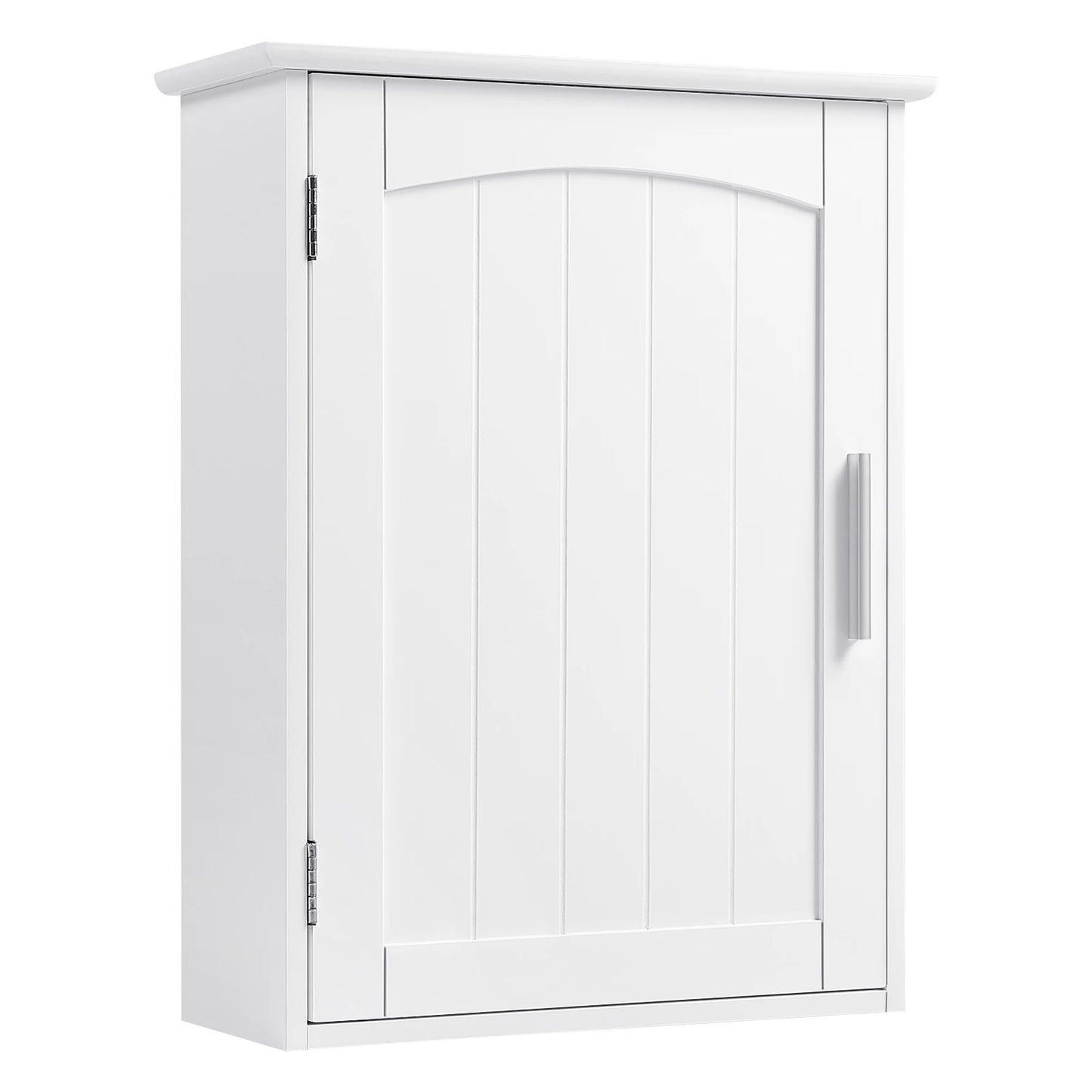 Petite armoire fixée au mur blanche à porte