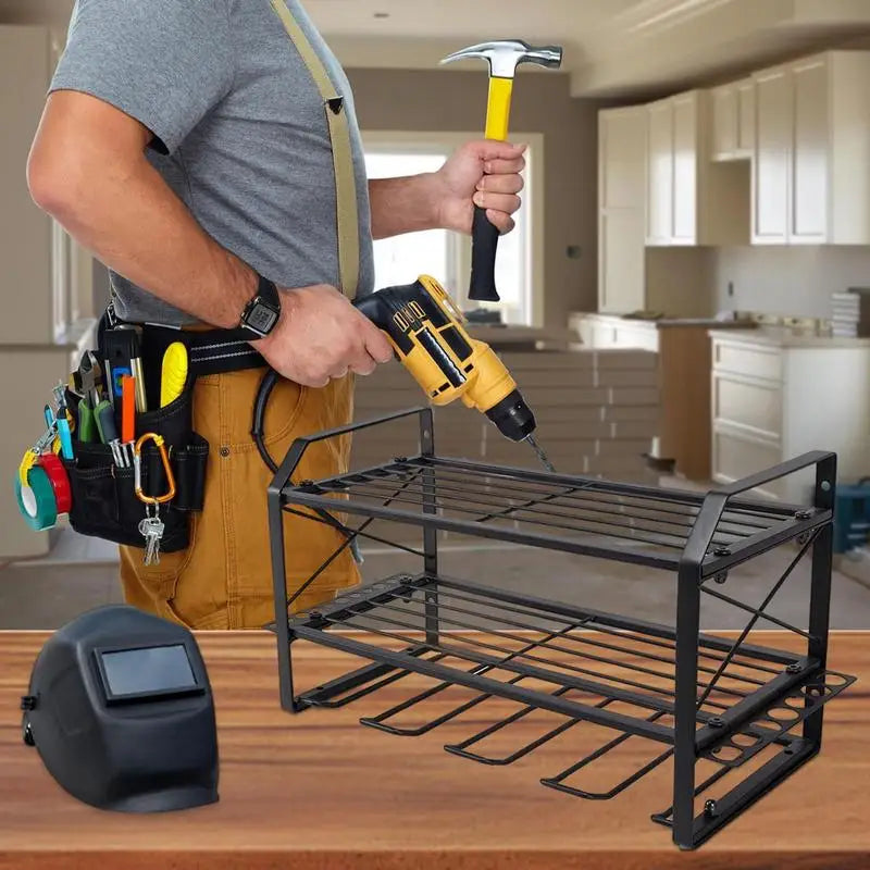 Etagère murale en métal pour garage