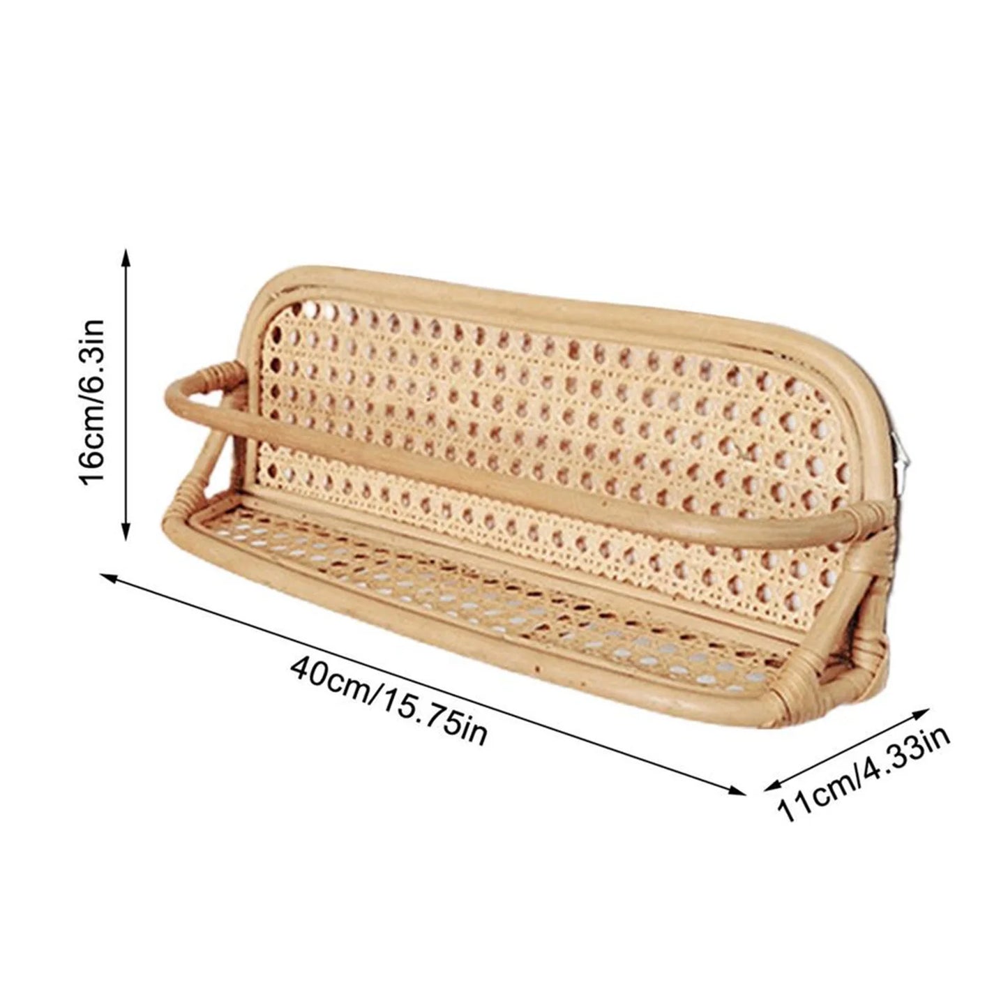 petite étagère en rotin