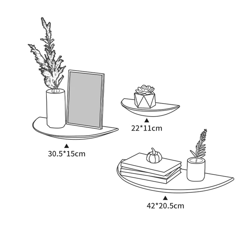 Tablette murale décorative