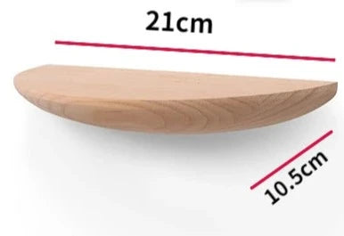 Etagère murale décorative bois clair