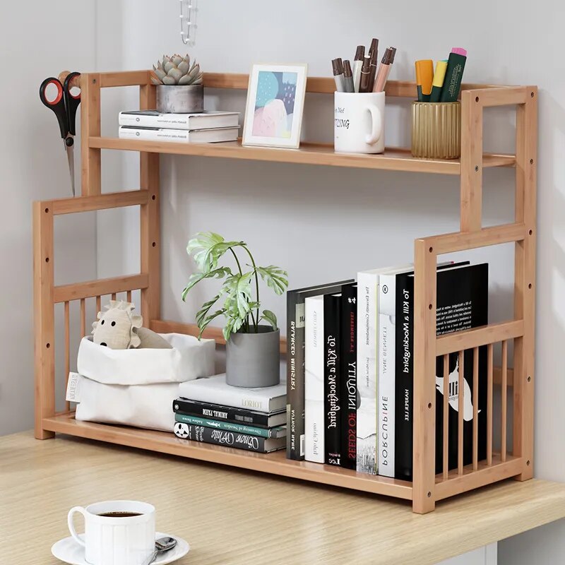 étagère pour bureau en bois