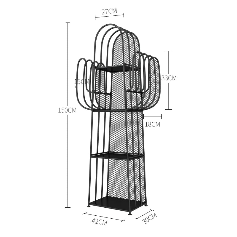 Etagère de rangement look cactus