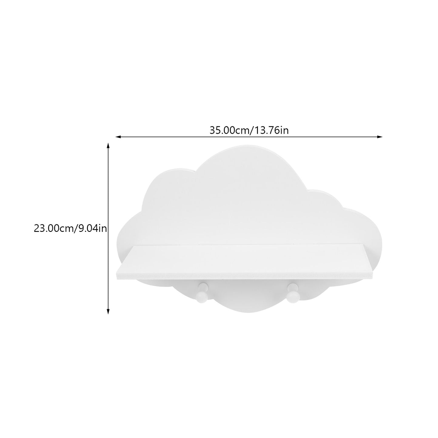 etagere forme nuage blanc