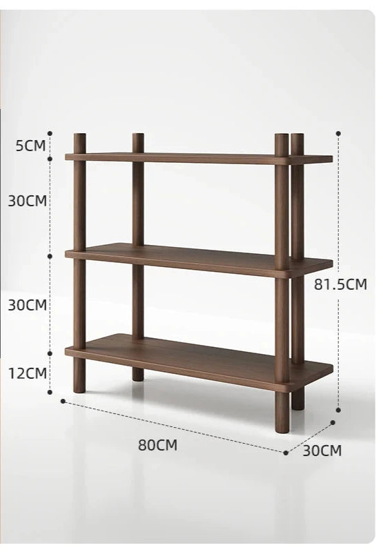 Meuble étagère bois massif 80 cm de large