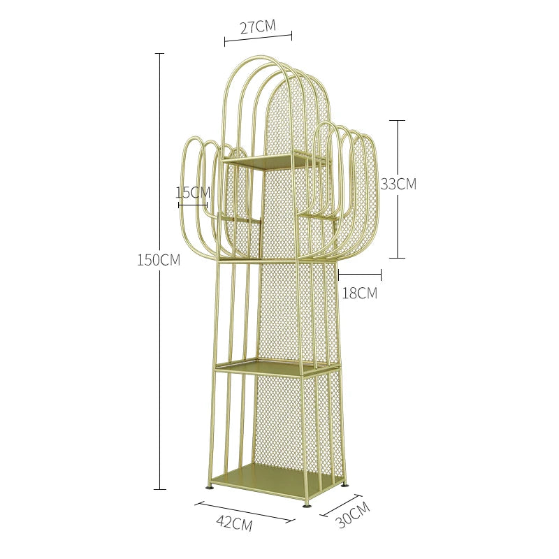 Etagère de rangement look cactus