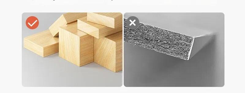 Meuble étagère bas double niveau en bois haute qualité
