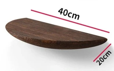 Etagère murale décorative bois fonçé