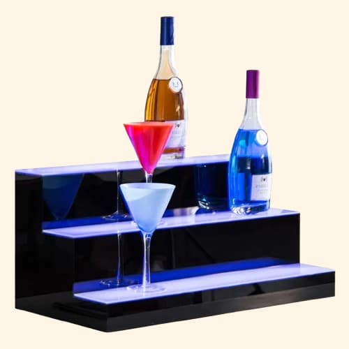 Etagère lumineuse bar présentoir