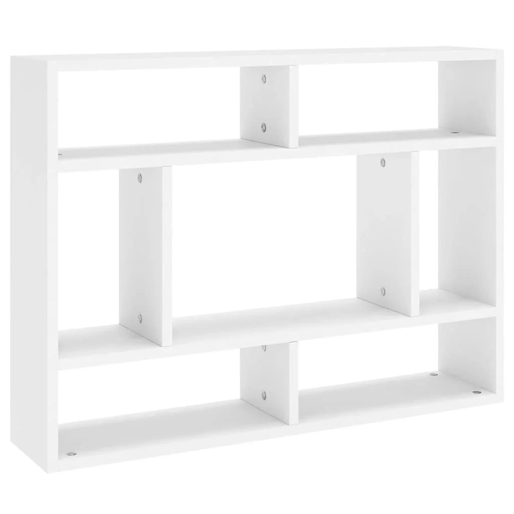 Etagère murale bois blanc
