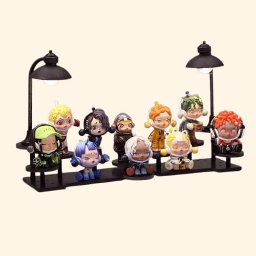 Etagère lumineuse pour lego et figurine présentoir déco