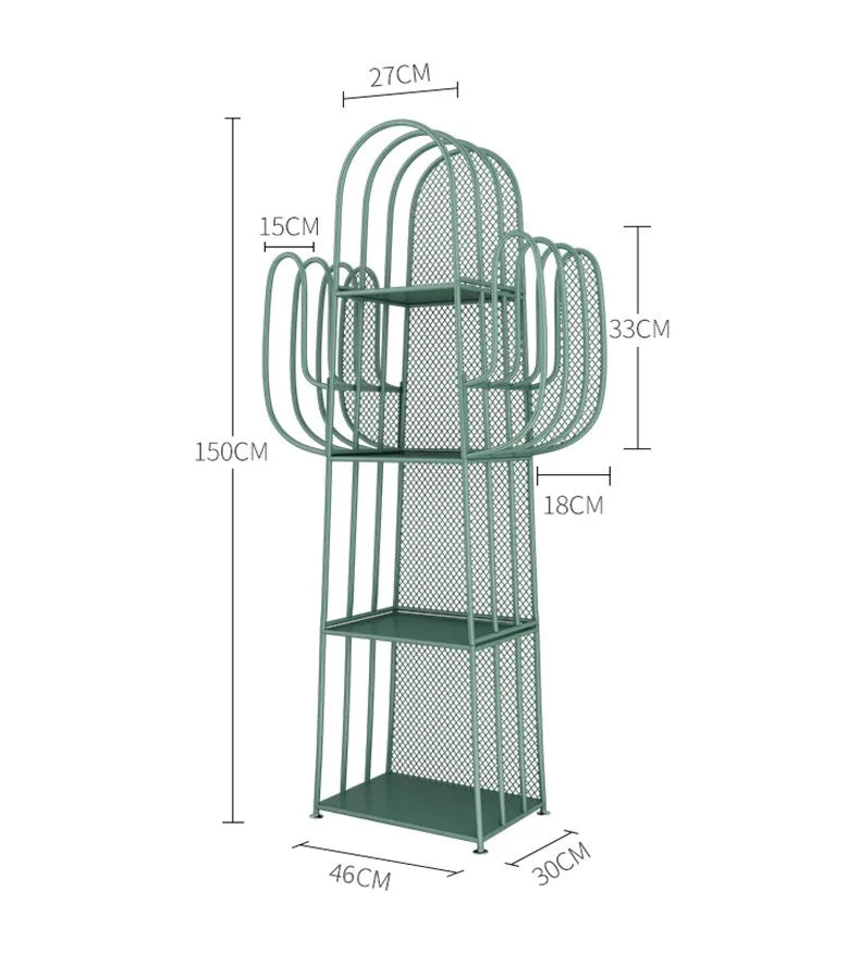 Etagère de rangement look cactus