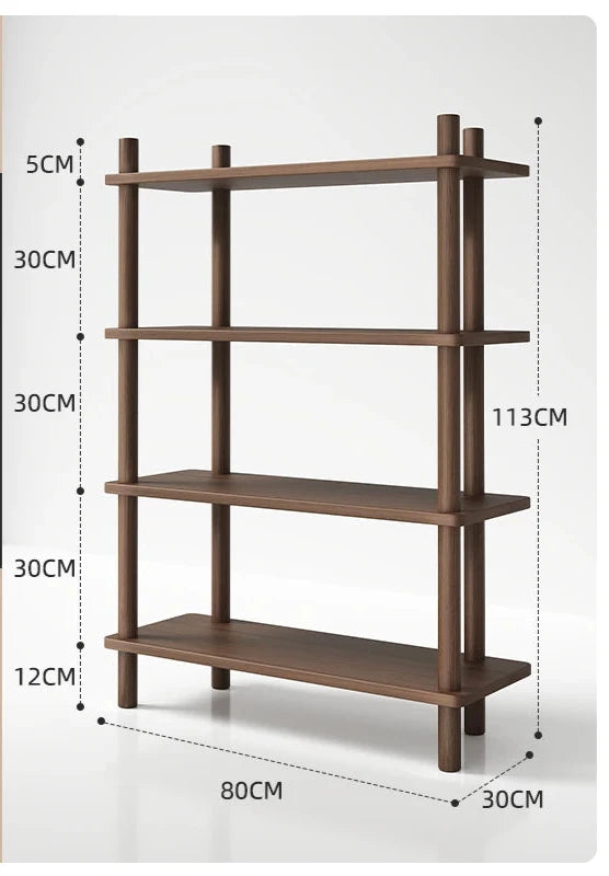Meuble étagère bois massif 4 niveaux