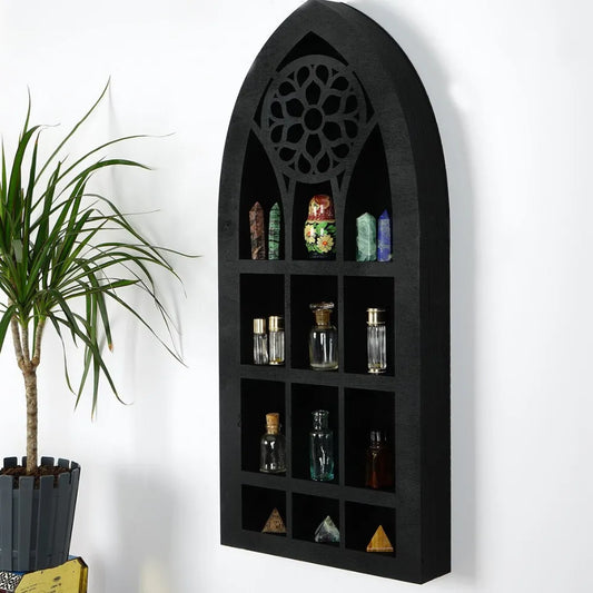 Etagère décorative noire forme arche