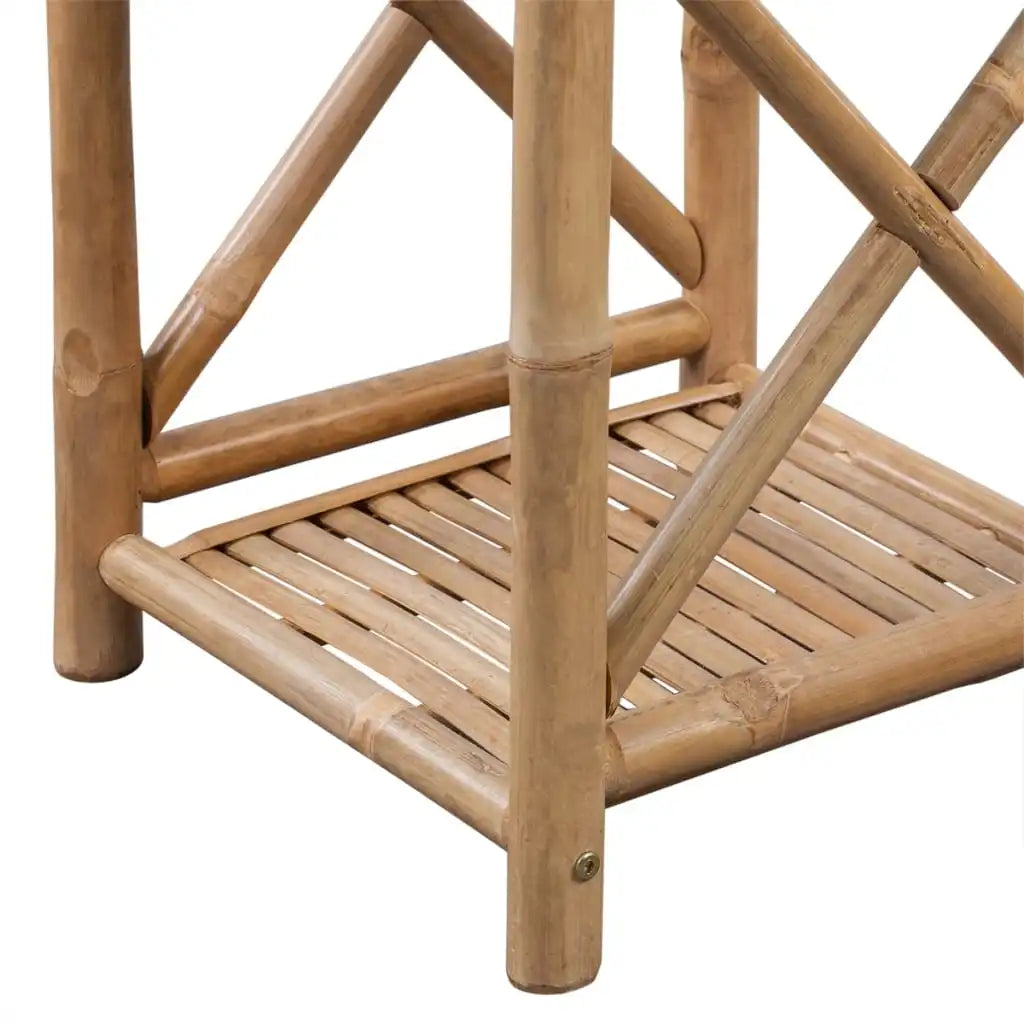 etagere colonne en bambou exotique