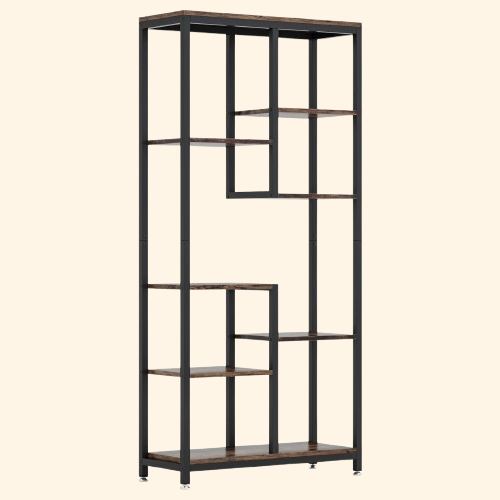 meuble etagere ouvert multiples compartiments style industriel