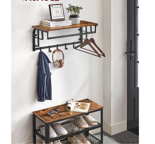 Meuble mural porte manteau industriel