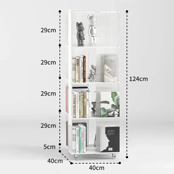 Etagere verticale de rangement blanche