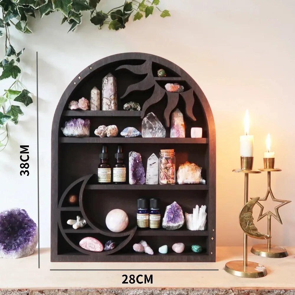 Etagère décorative noire gothique