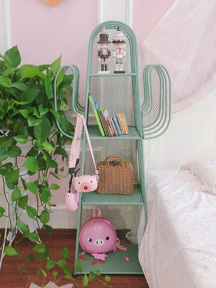 Etagère de rangement look cactus