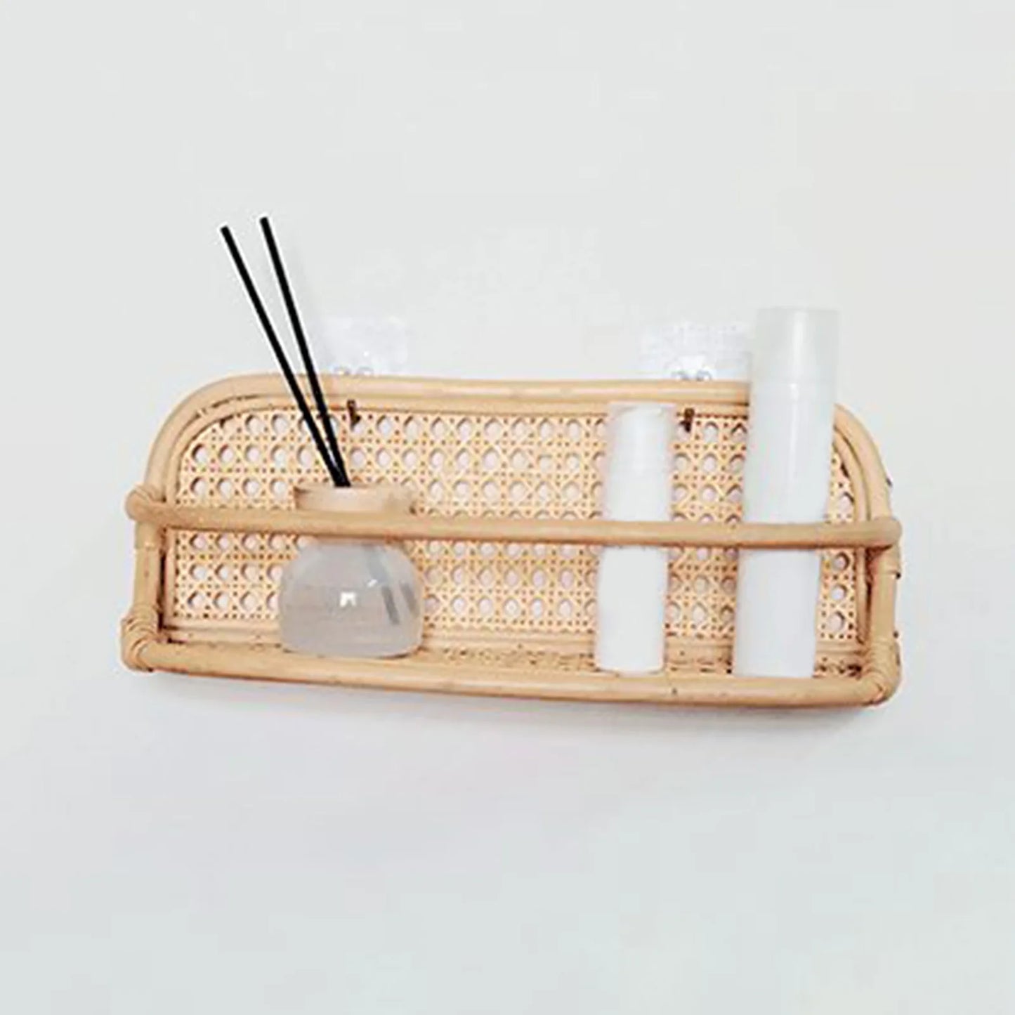 etagere murale rotin