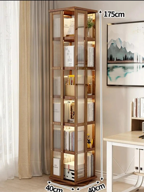 Bibliothèque rotative colonne 175cm