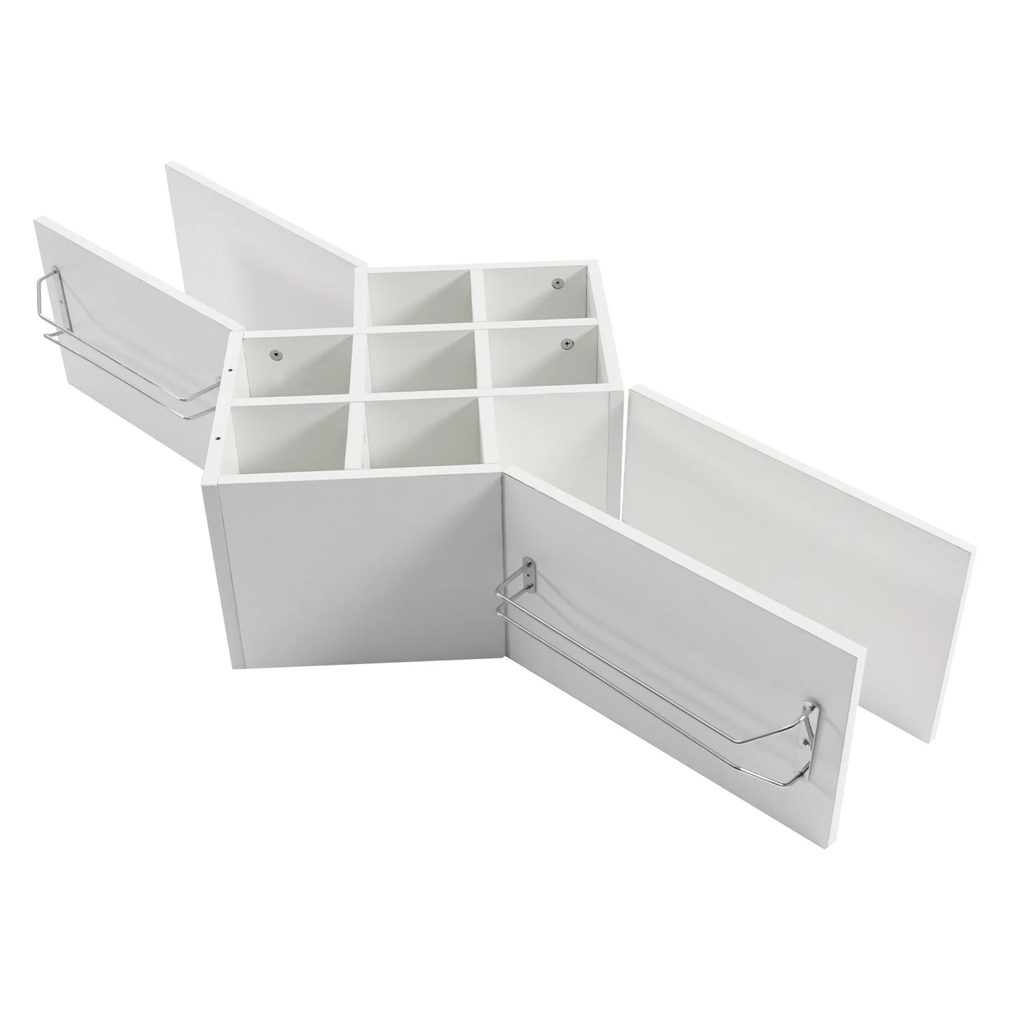 etagere vin murale bois blanche