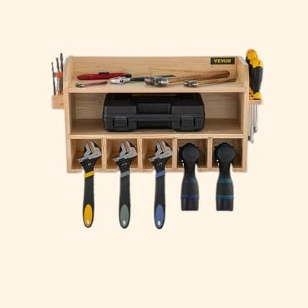 Etagère murale garage en bois rangement outils