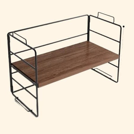 Etagère bureau à poser bois et métal type rack