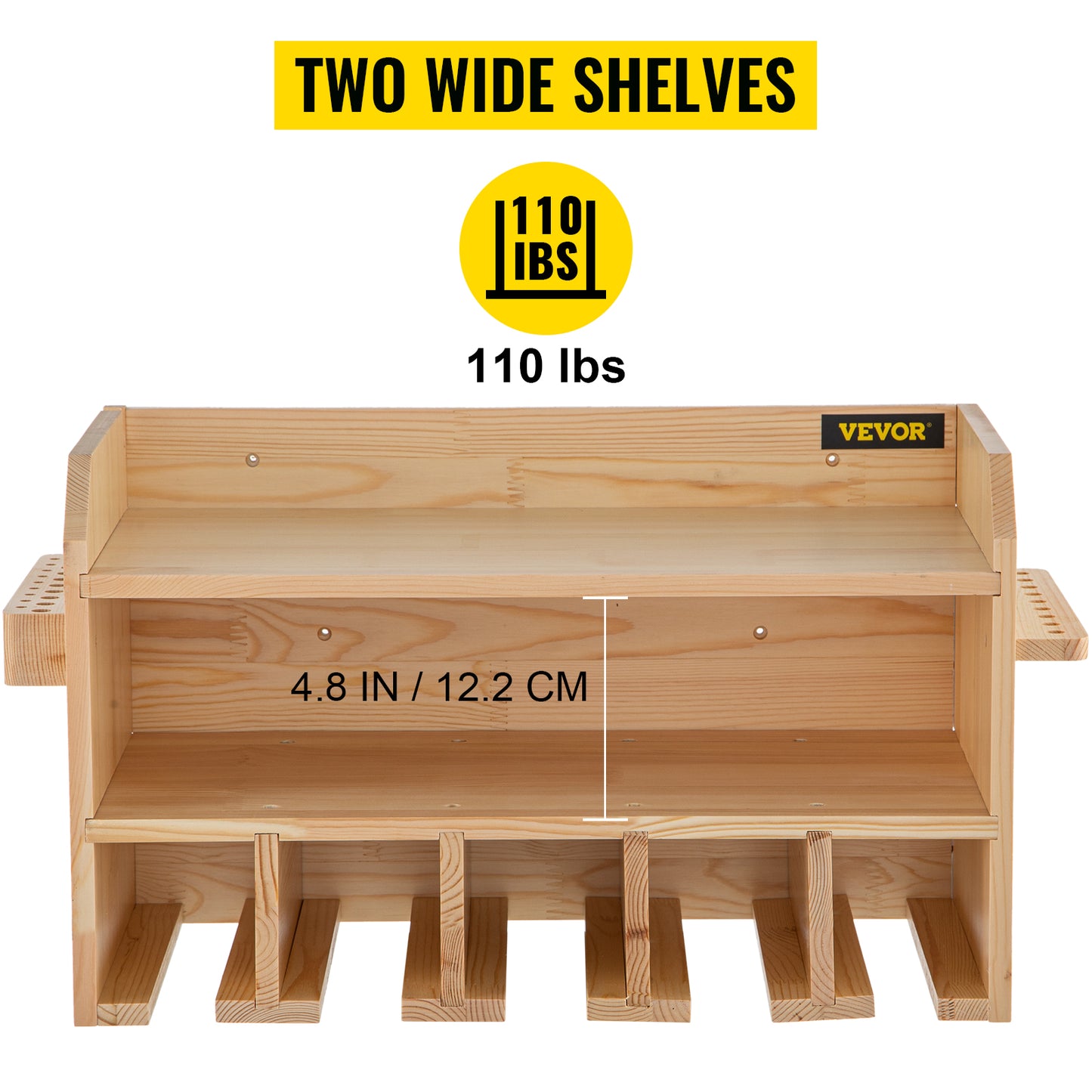 Etagère murale garage en bois rangement outils