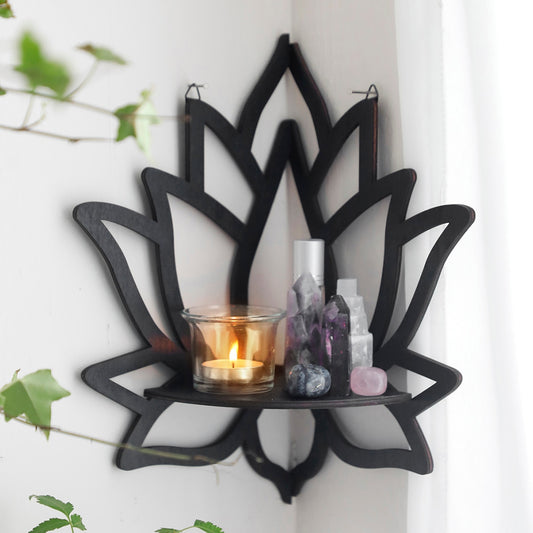 Etagère murale d'angle LOTUS