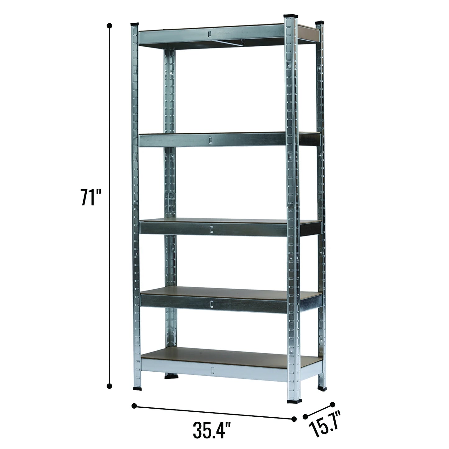 Etagere modulable métallique de rangement 5 niveaux