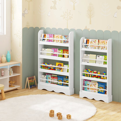 Etagère bibliothèque en bois blanc à poser pour chambre d'enfant