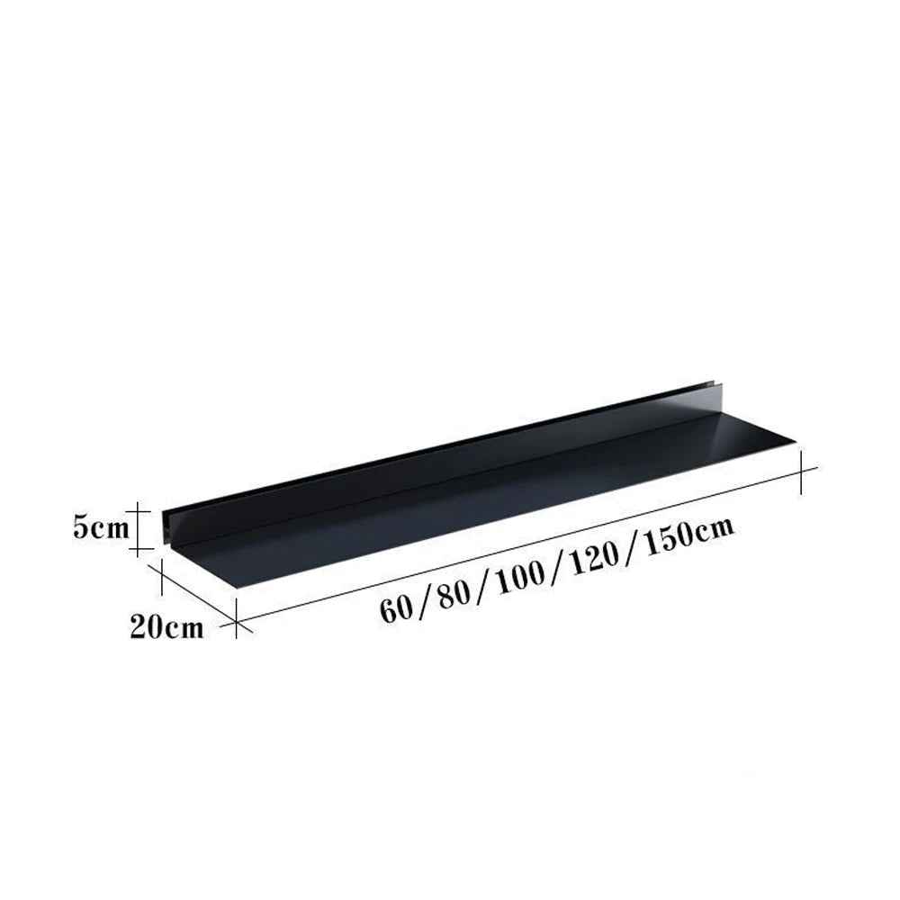 etagere murale noire led intégrée