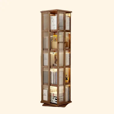 Etagère bibliothèque verticale tournante 40 cm